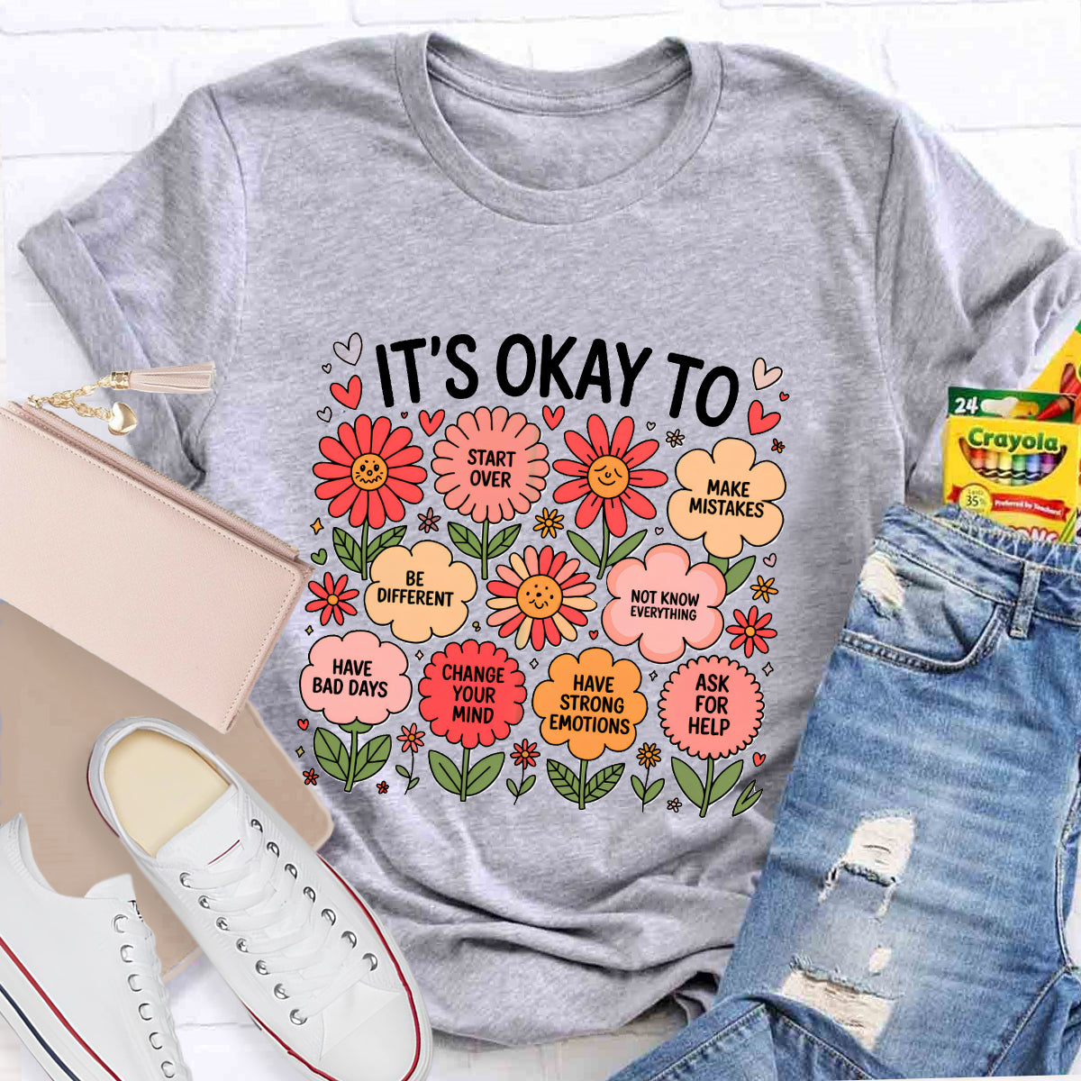 It's Okay To Make Mistakes Be Different Teacher T-Shirt