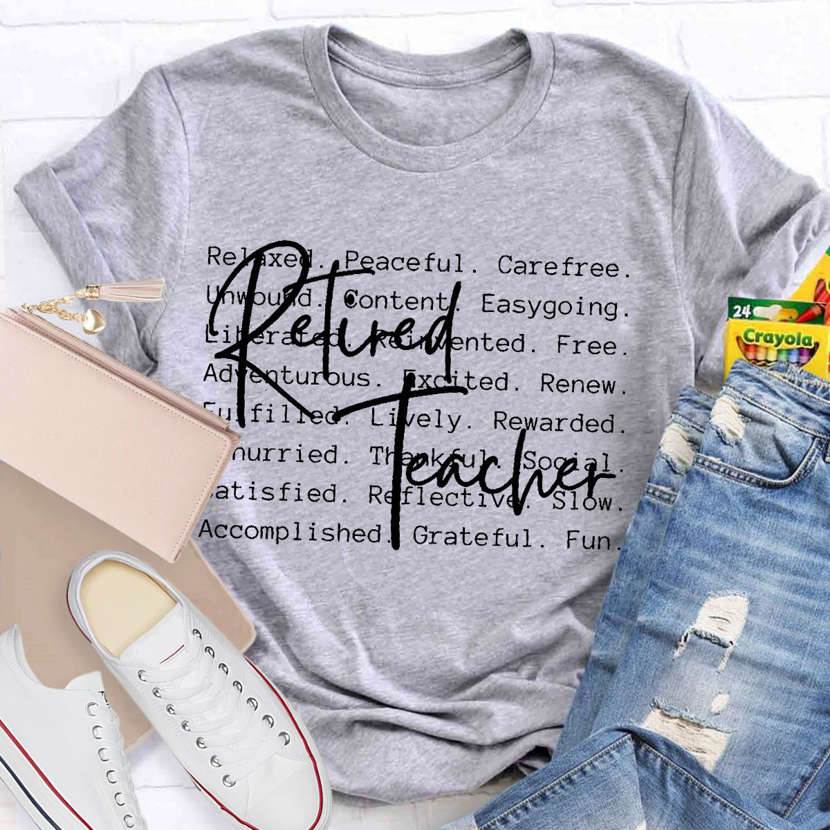 Retired Teacher Relaxed  Teacher T-Shirt