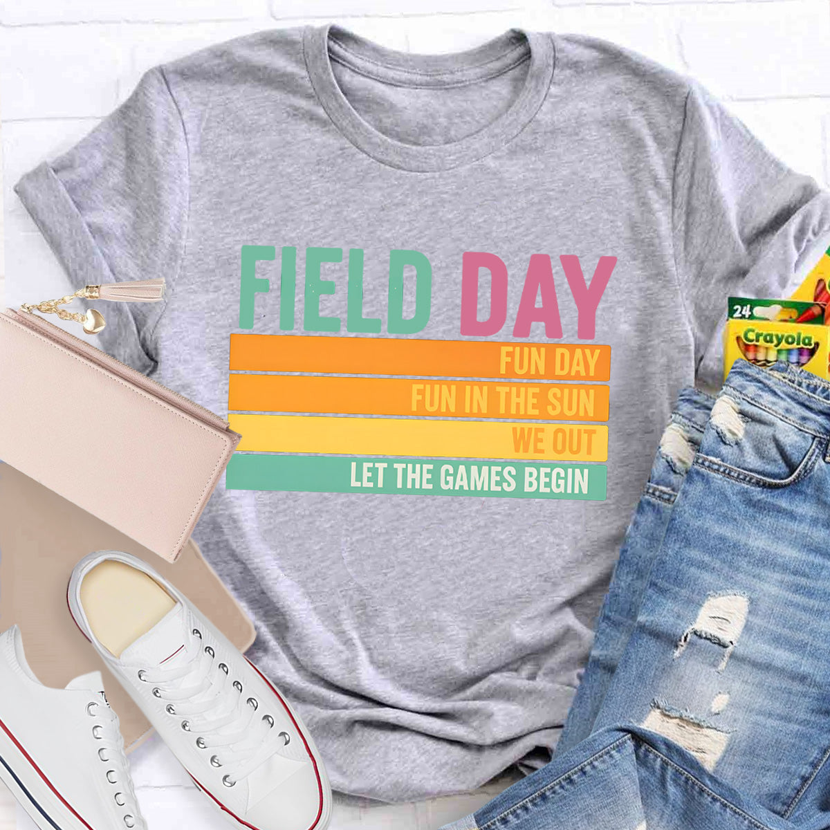 Field Day Let The Game Begin Teacher T-Shirt