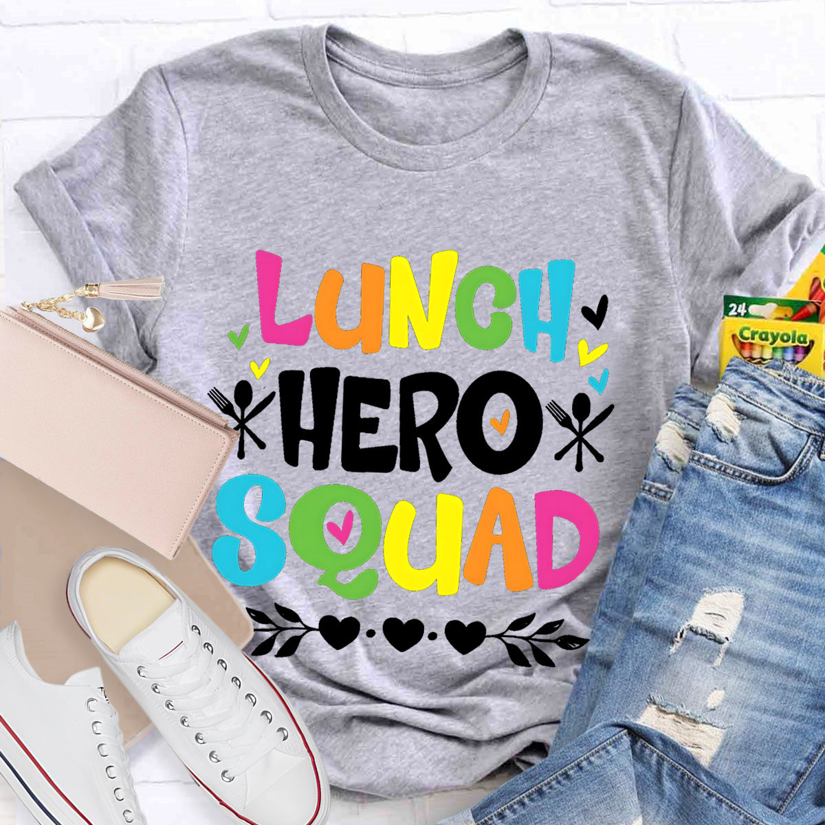 Lunch Hero Squad Teacher T-Shirt