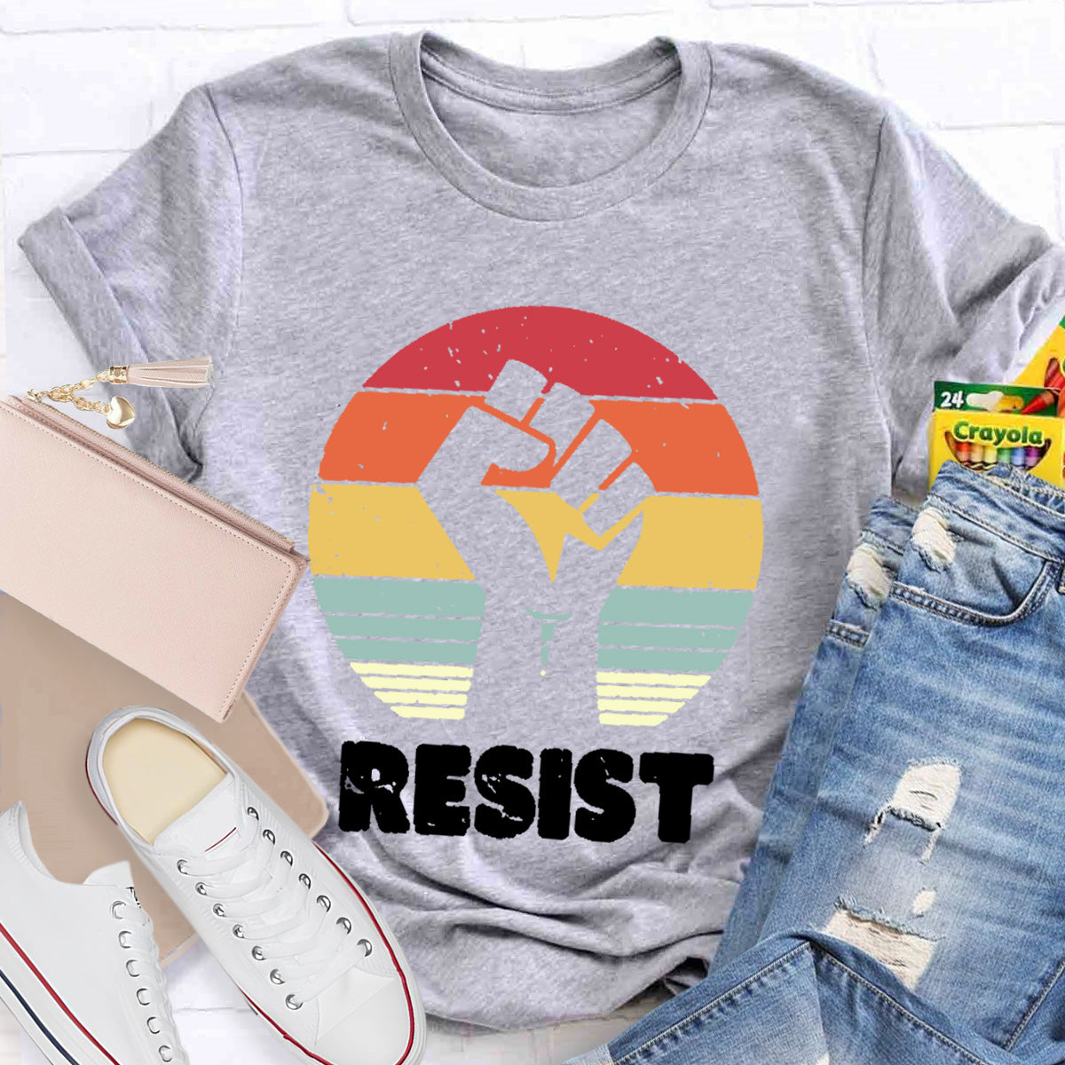 Resist Fist Teacher T-Shirt
