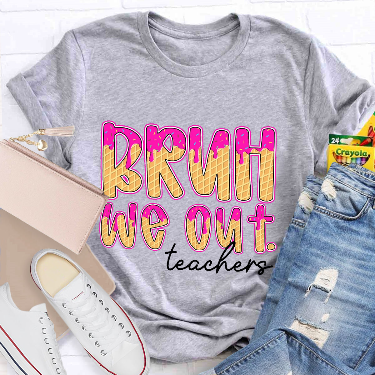 Bruh We Out Teacher Teacher T-Shirt