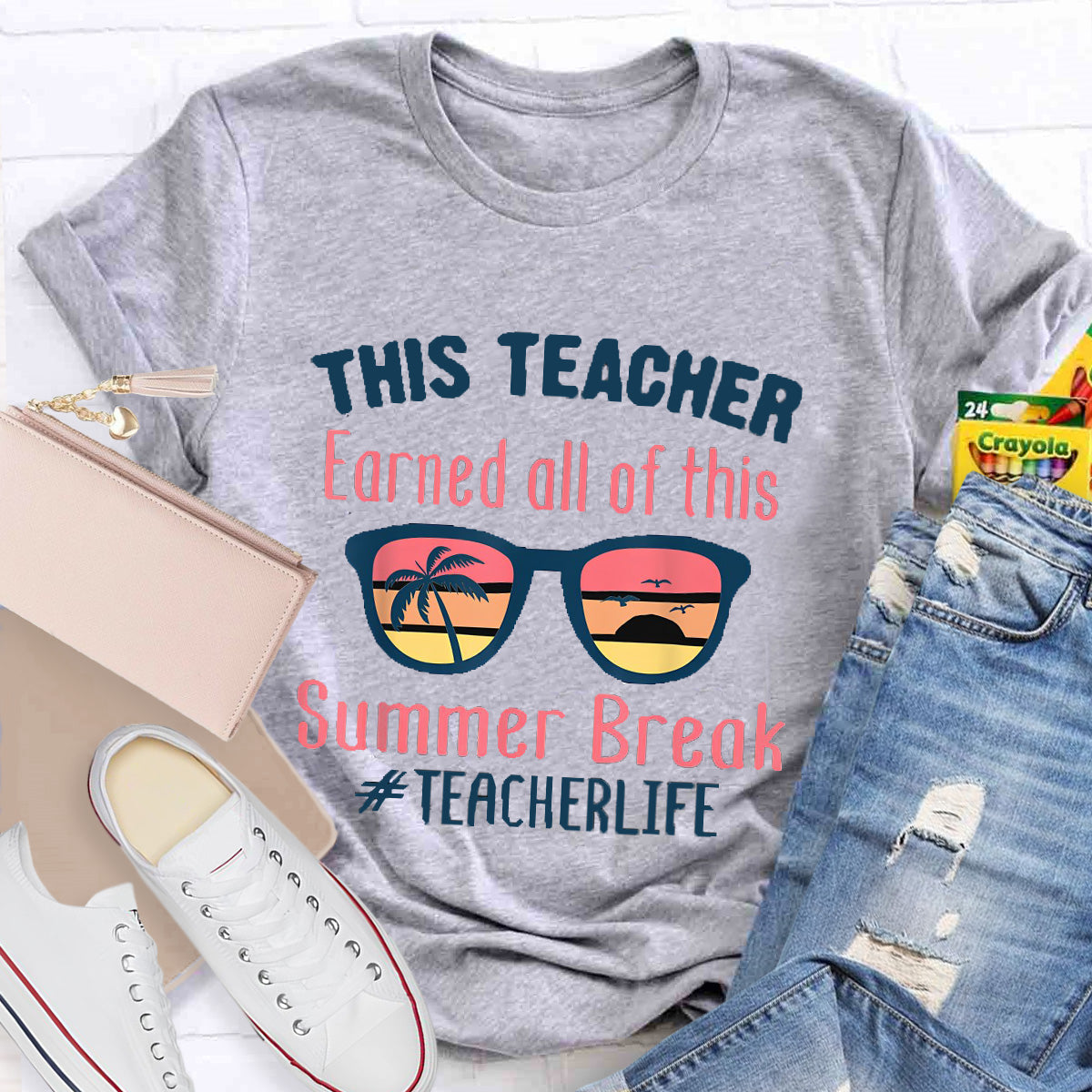 Summer Break Teacher Life Teacher T-Shirt