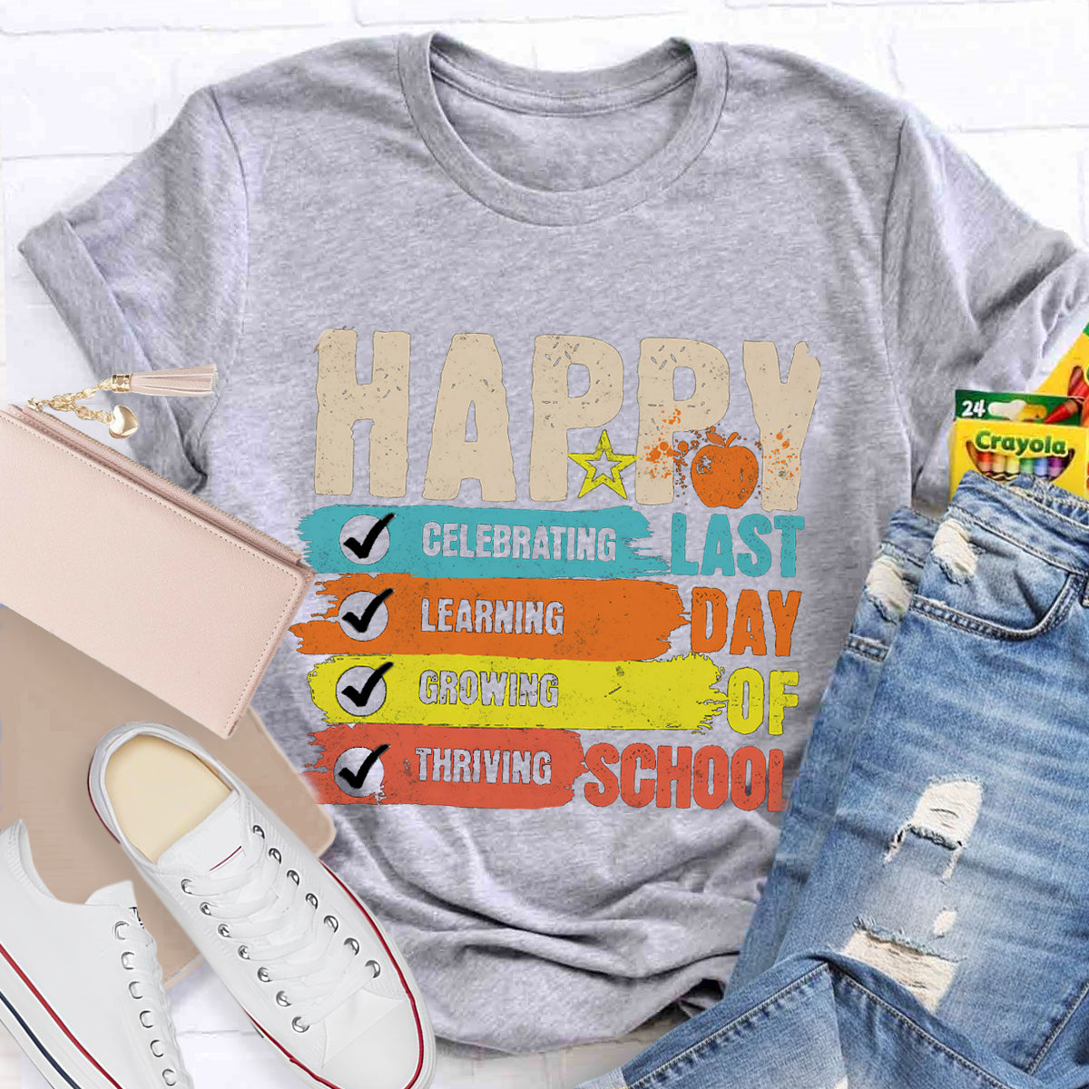 Happy Last Day Of School Star Teacher T-Shirt