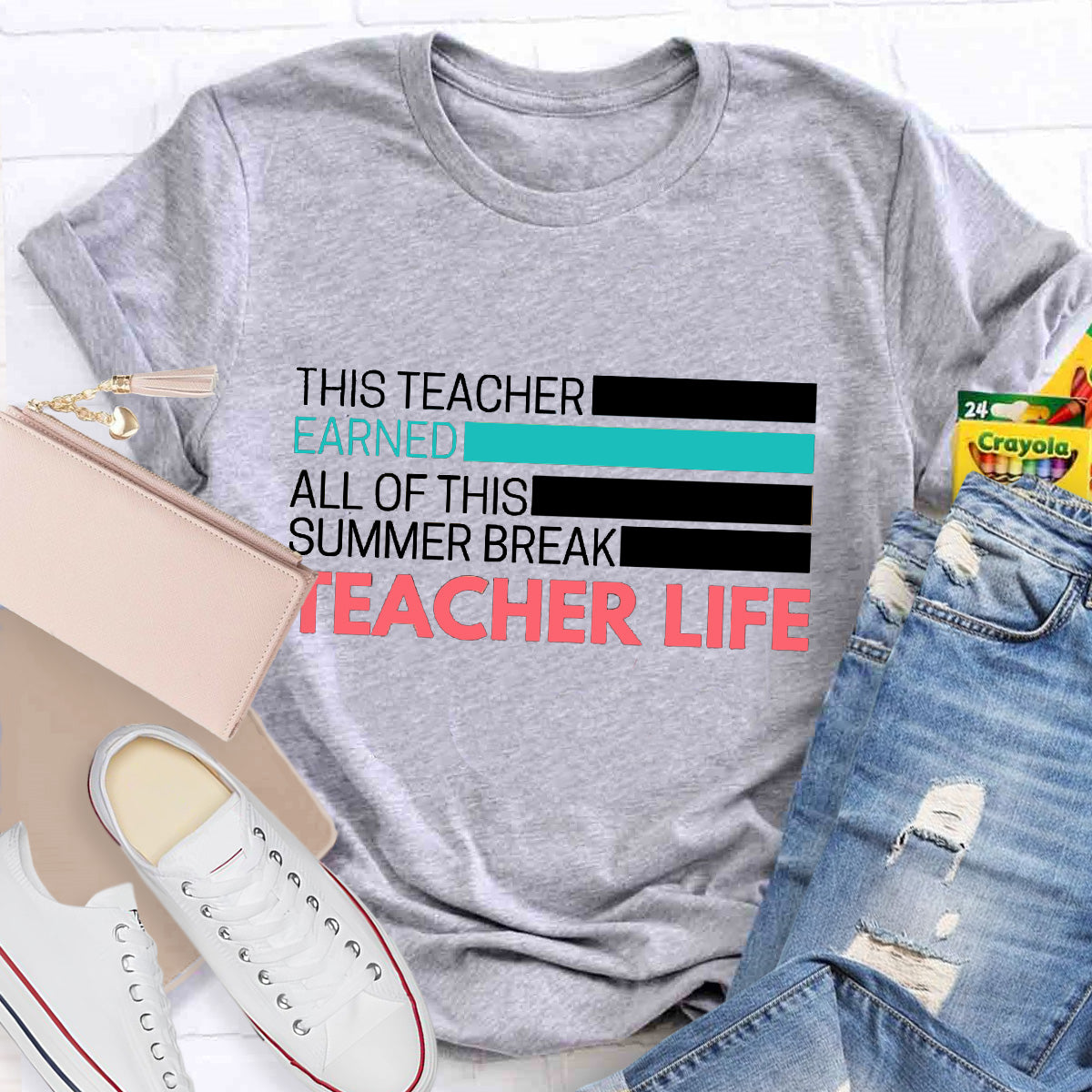 Teacher Life Summer Break Teacher T-Shirt