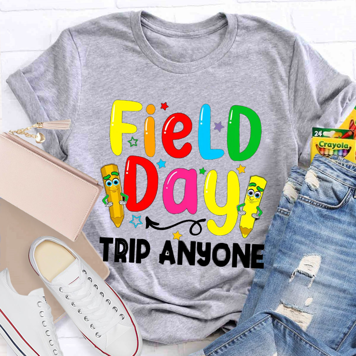 Field Day Pencil Teacher T-Shirt