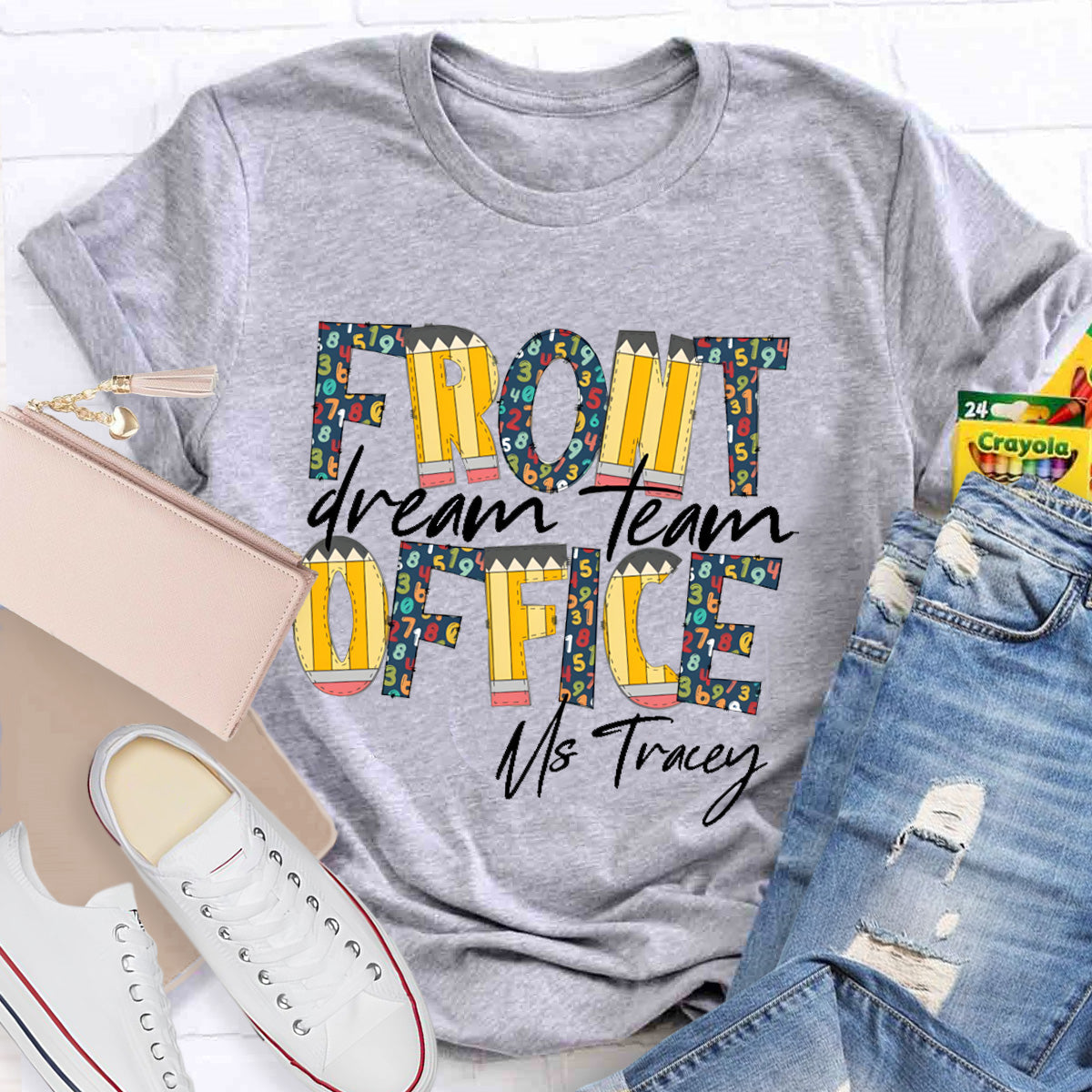 Personalized Name Dream Team Teacher T-Shirt
