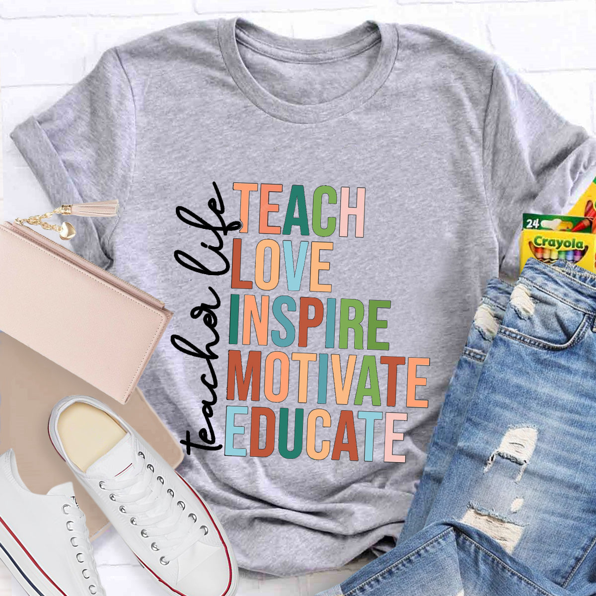 Teach Love Inspire Teacher T-Shirt