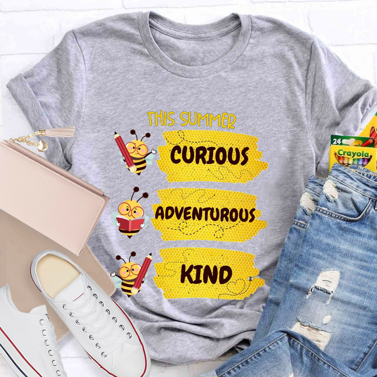 The Summer Curious Adventurous Kind Teacher T-Shirt