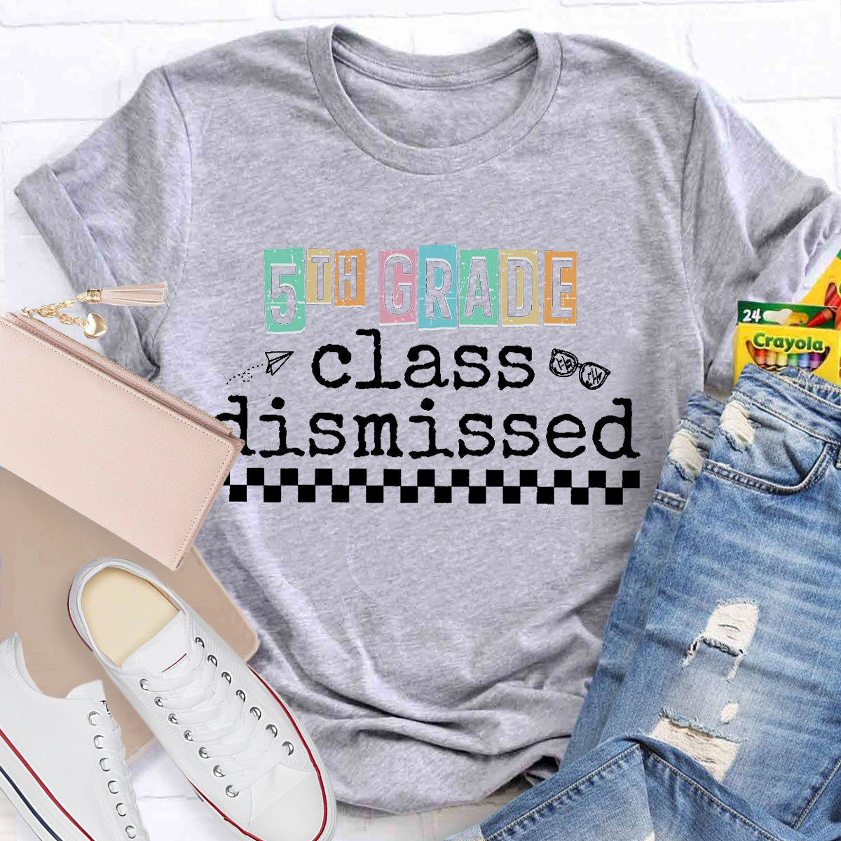 Personalized Grade Class Dismissed  Teacher T-Shirt