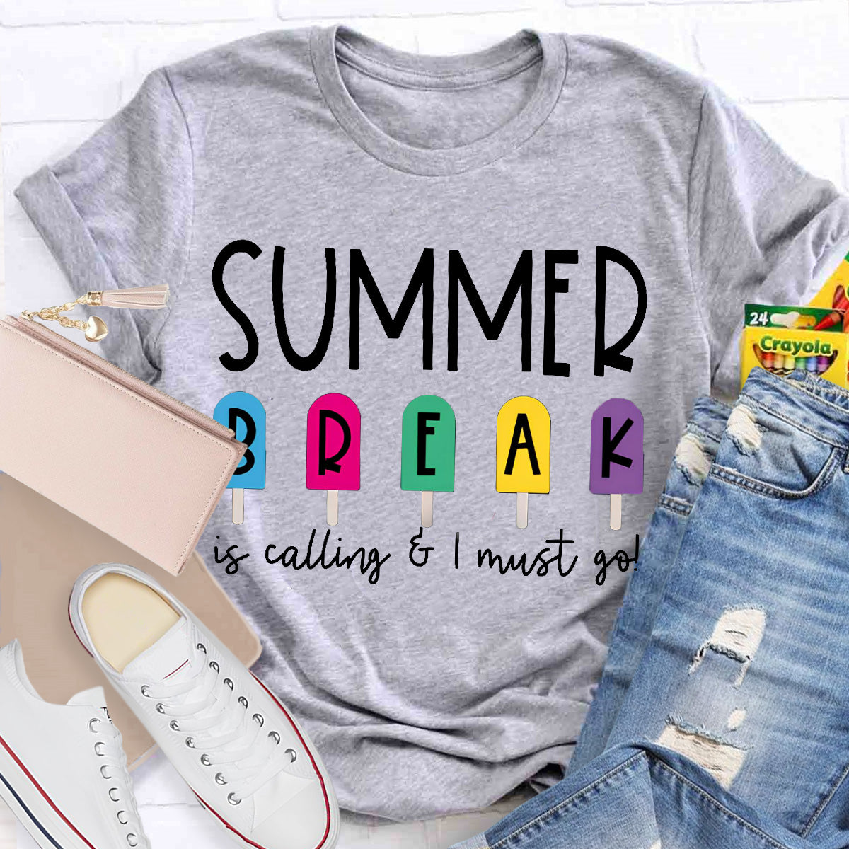 Summer Break Is Calling I Must Go Teacher T-Shirt
