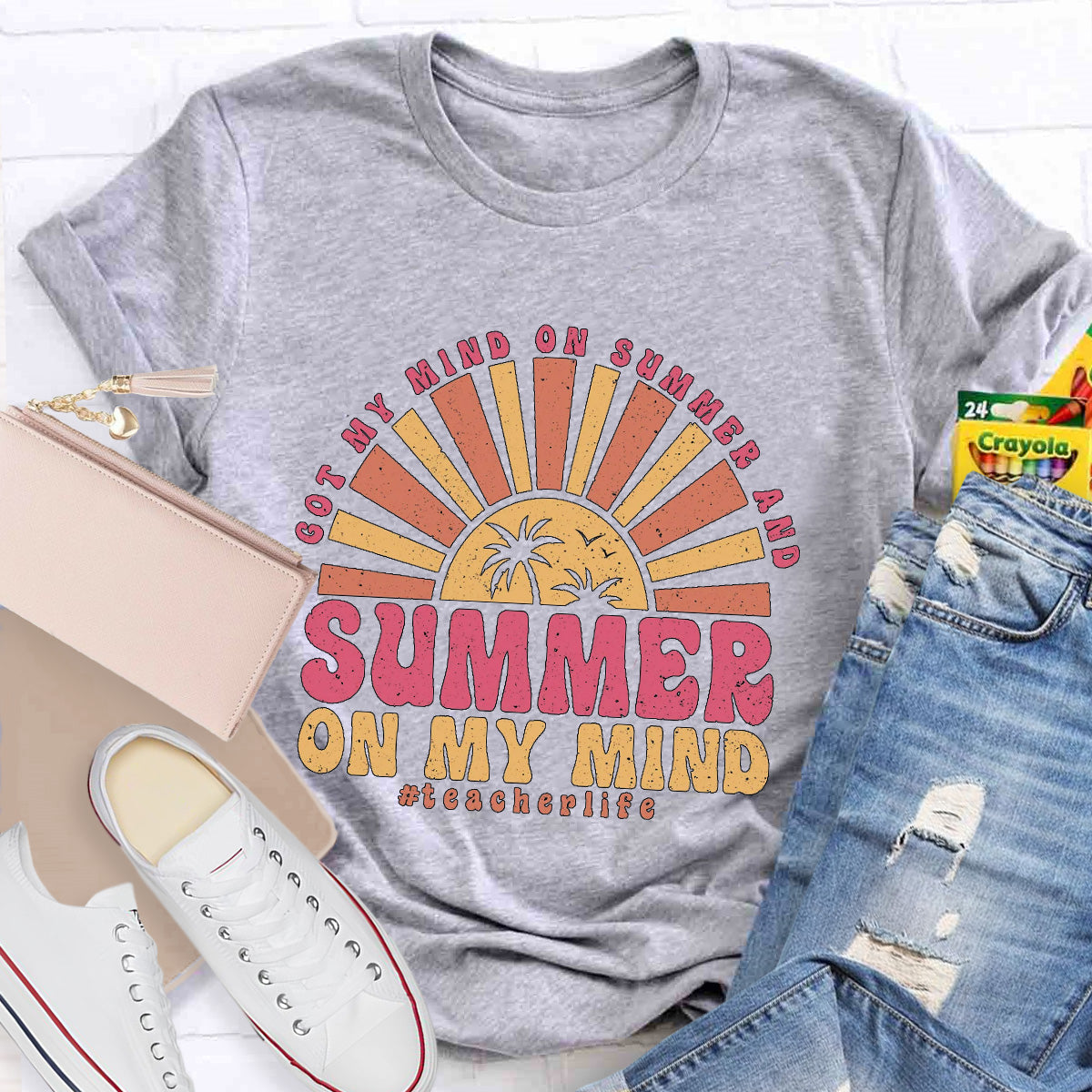Summer Of My Mind Teacher Life  Teacher T-Shirt