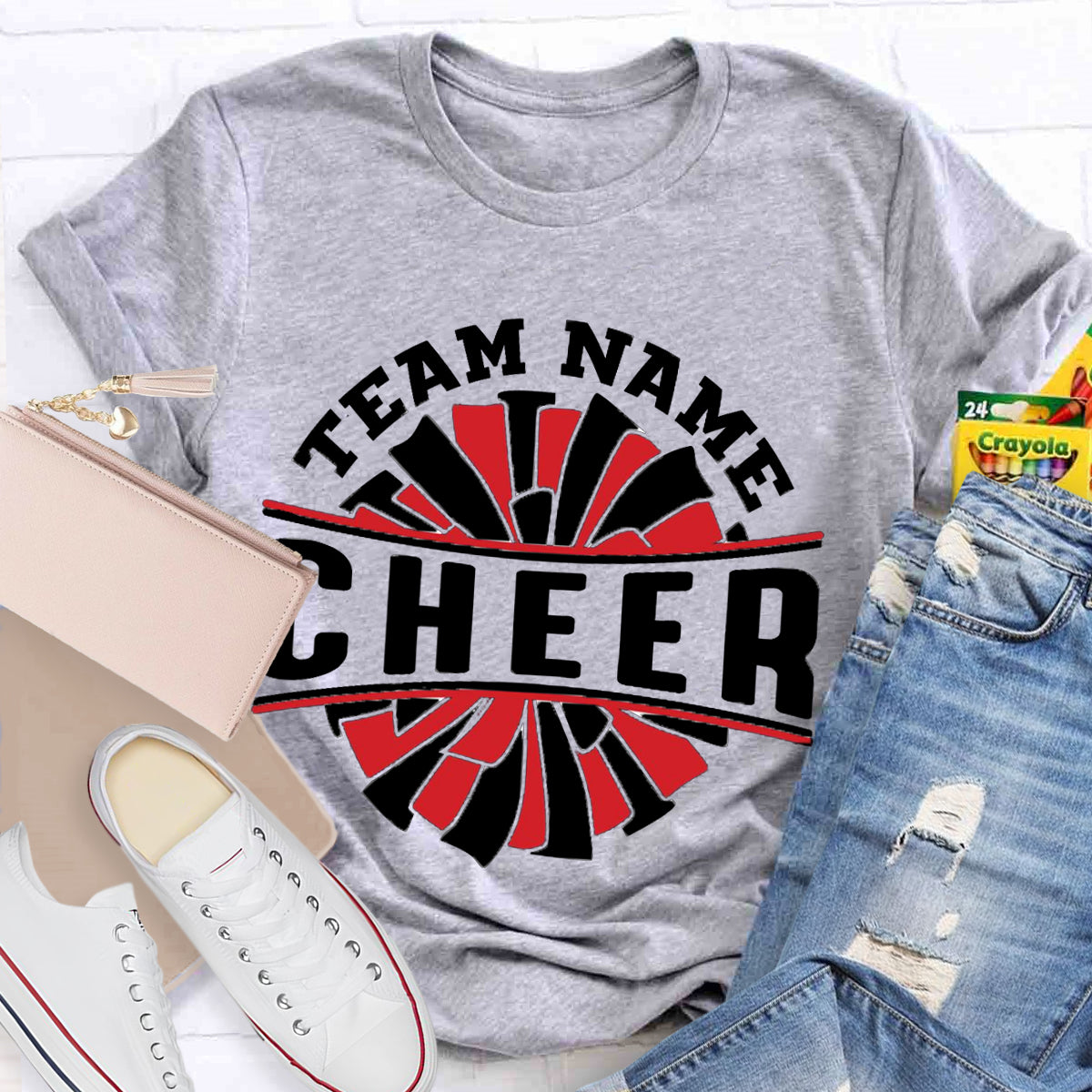 Personalized Team Name Cheer Teacher T-Shirt