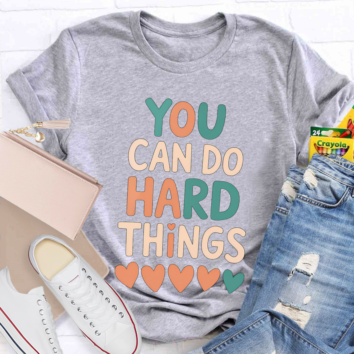 You Can Do Hard Things Teacher T-Shirt