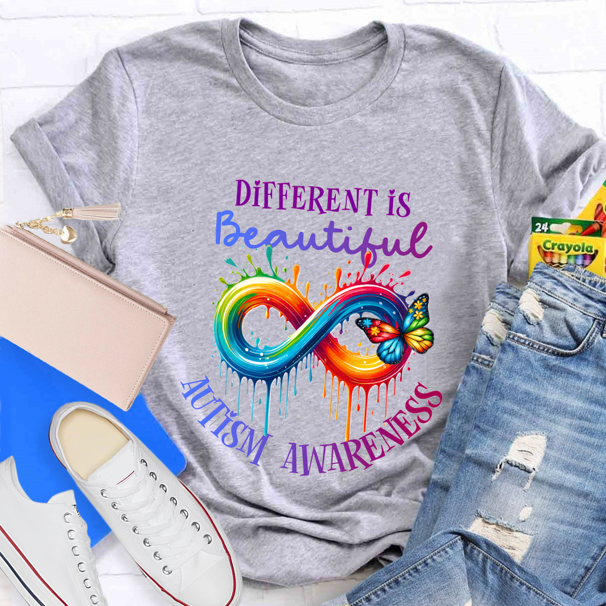 Different Is Beautiful Autism Awareness T-Shirt