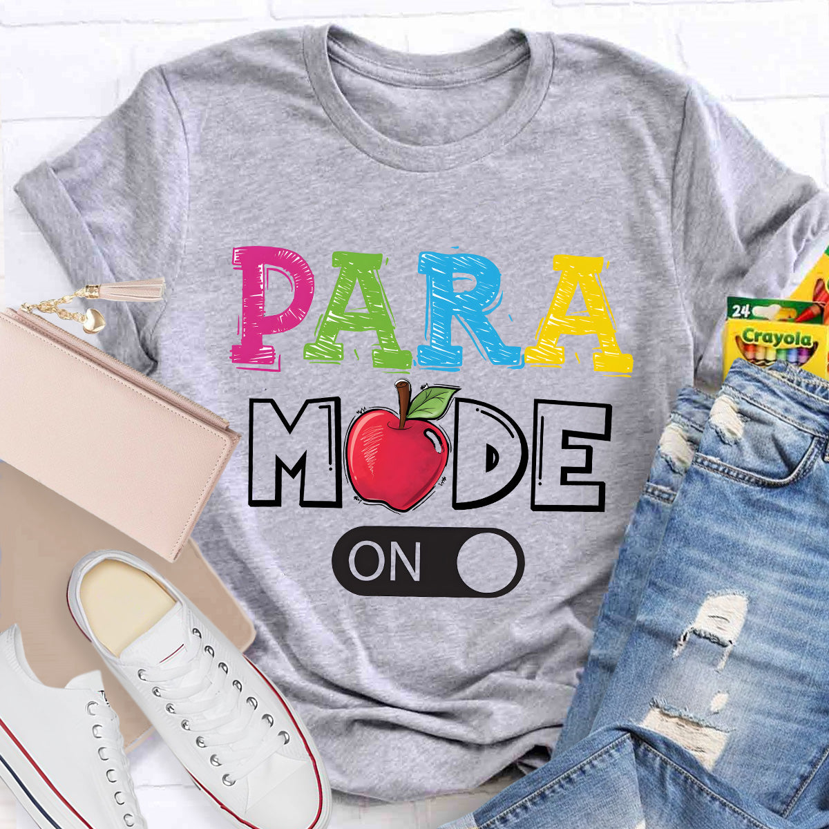 Para Mode On Teacher T-Shirt