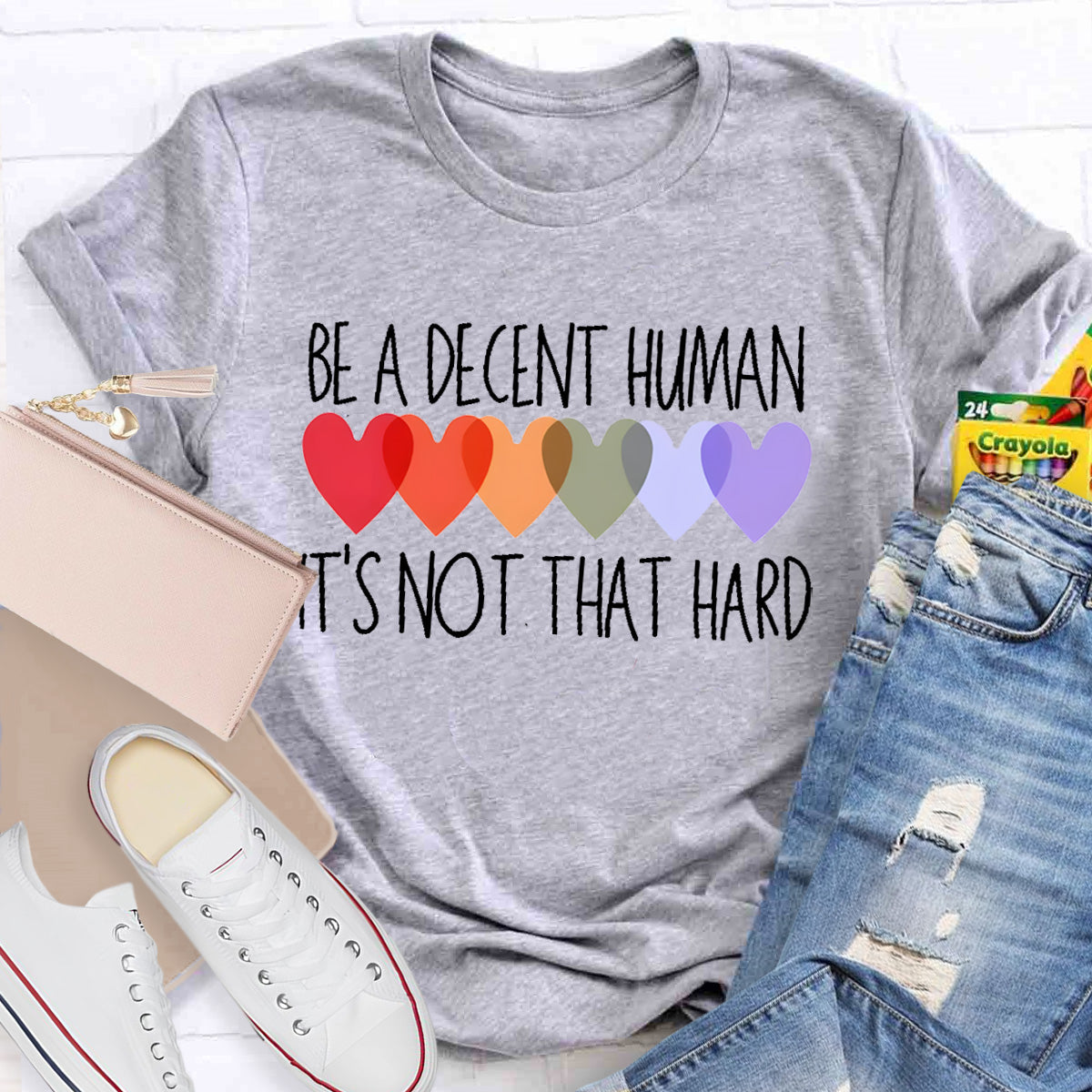 Be A Decent Human Teacher T-Shirt