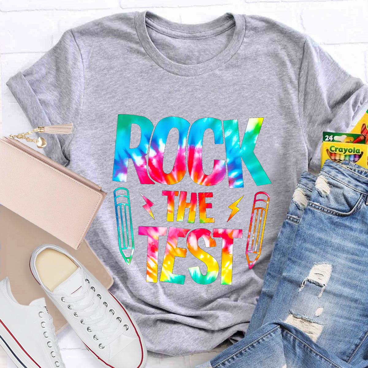 Rock The Test Teacher T-Shirt