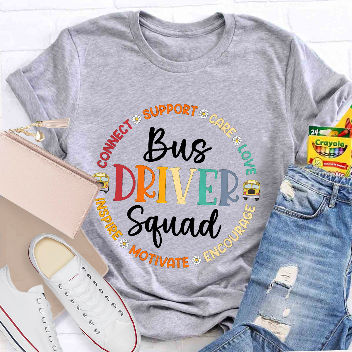 Bus Driver Squad Teacher T-Shirt