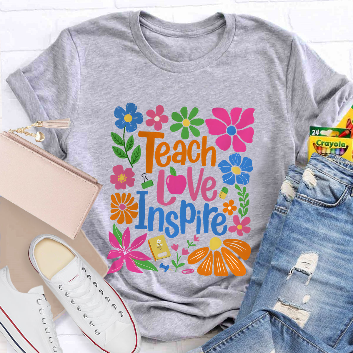 Teach Love Inspire Teacher T-Shirt
