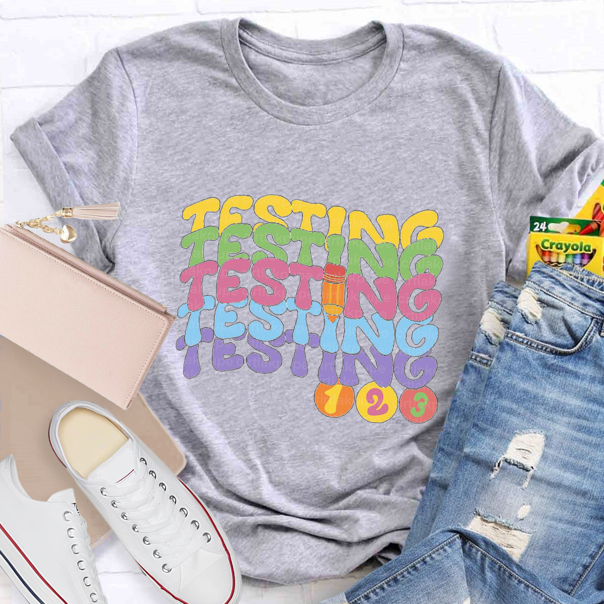 Testing Test Day 123 Teacher T-Shirt