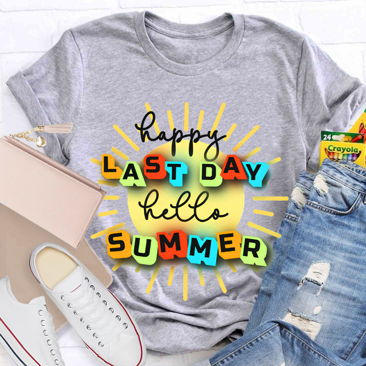 Happy Last Day Hello Summer Teacher T-Shirt