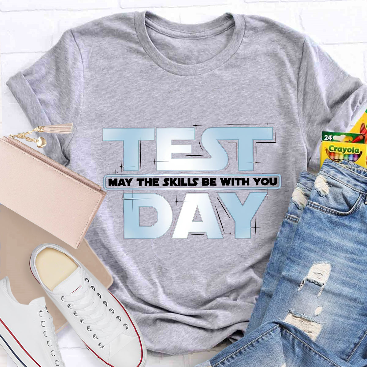 May The Skills Be With You Test Day Teacher T-Shirt
