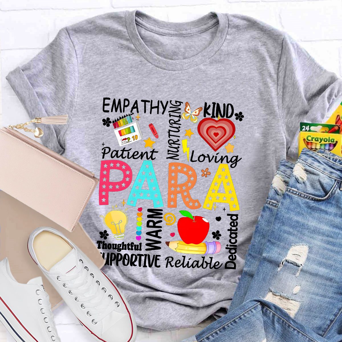 Para Warm Empathy Kind Loving Teacher T-Shirt