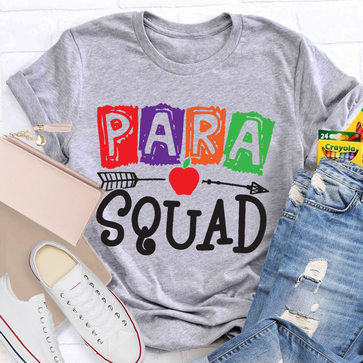 Para Squad Apple Teacher T-Shirt