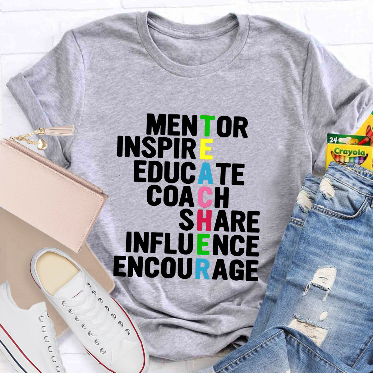 Mentor Inspire Educate Teacher T-Shirt
