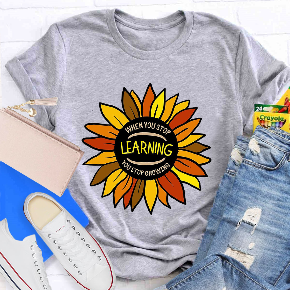 When You Stop Learning You Stop Growing T-Shirt