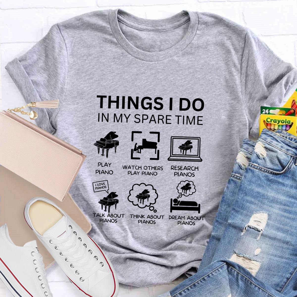 This Things I Do In My Spare Time Music Teacher T-Shirt