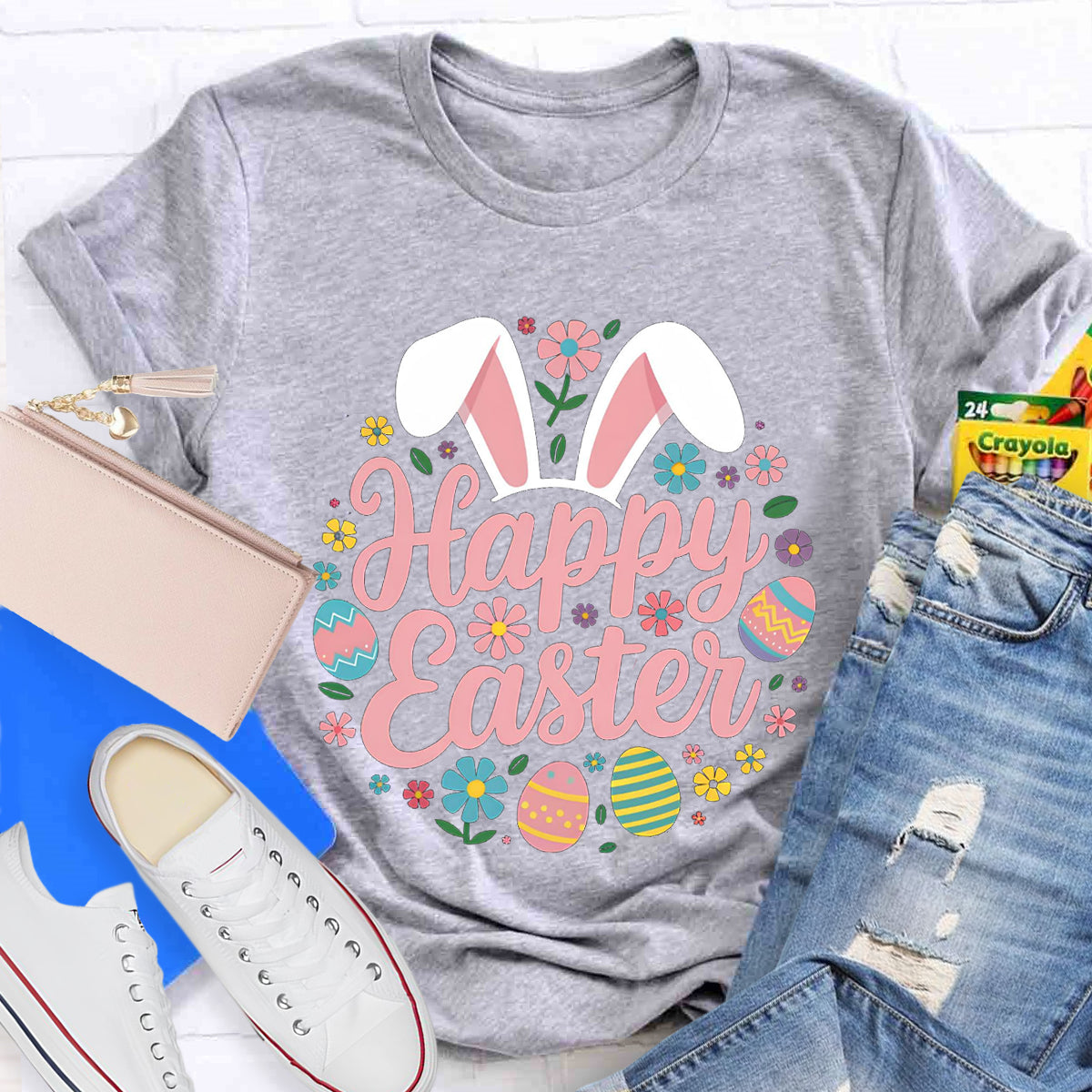 Happy Easter Bunny Teacher T-Shirt