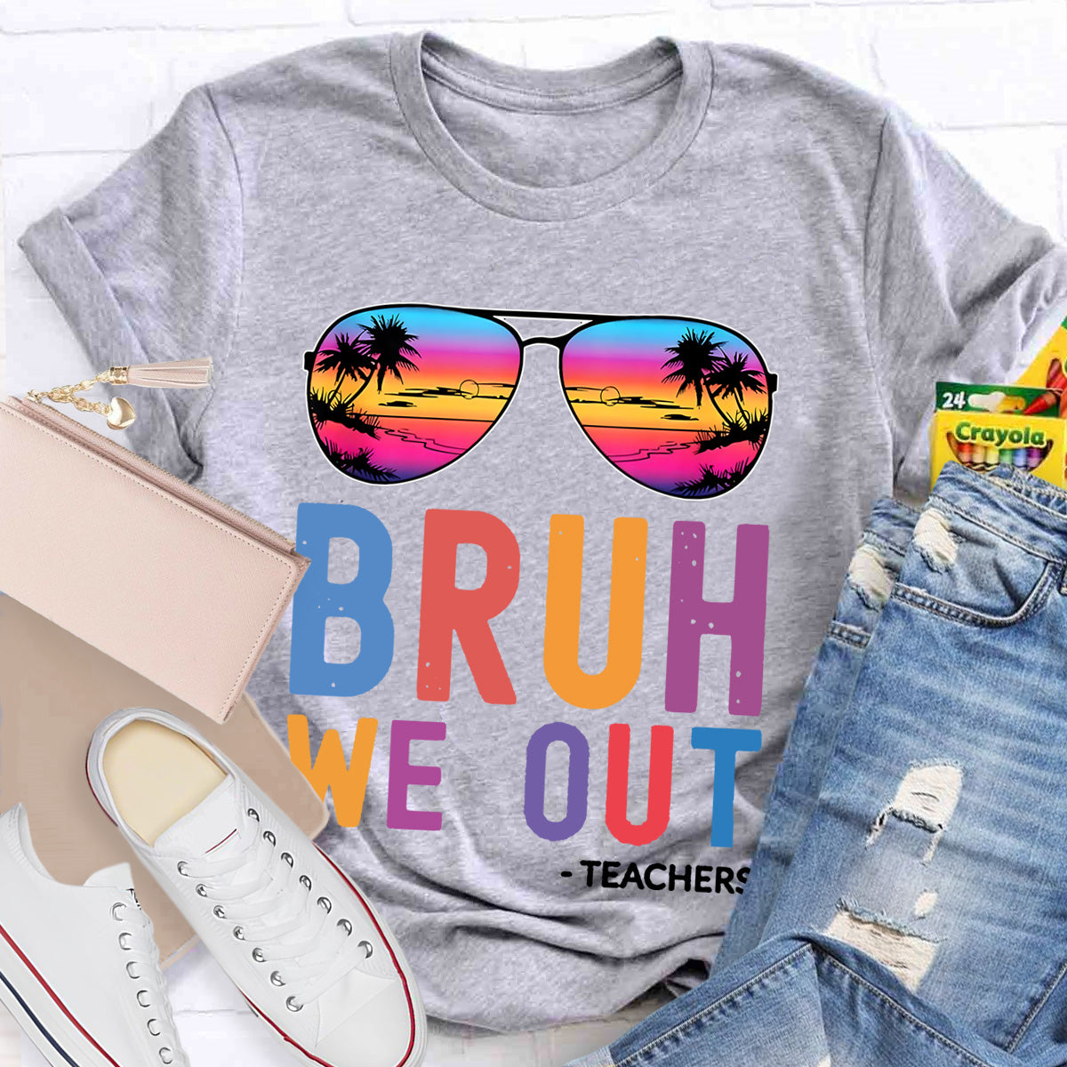 Bruh We Out Teacher Shirt