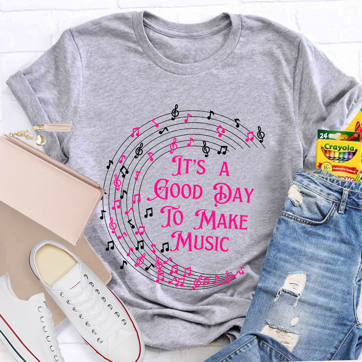 Musical Melody It's A Good Day To Make Music Teacher T-Shirt