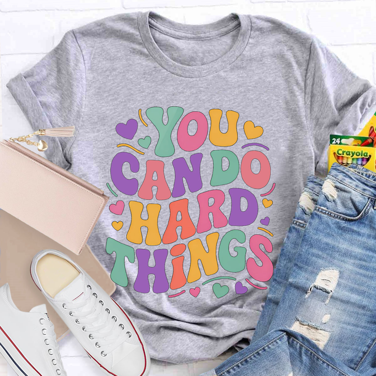 You Can Do Hard Things Teacher T-Shirt