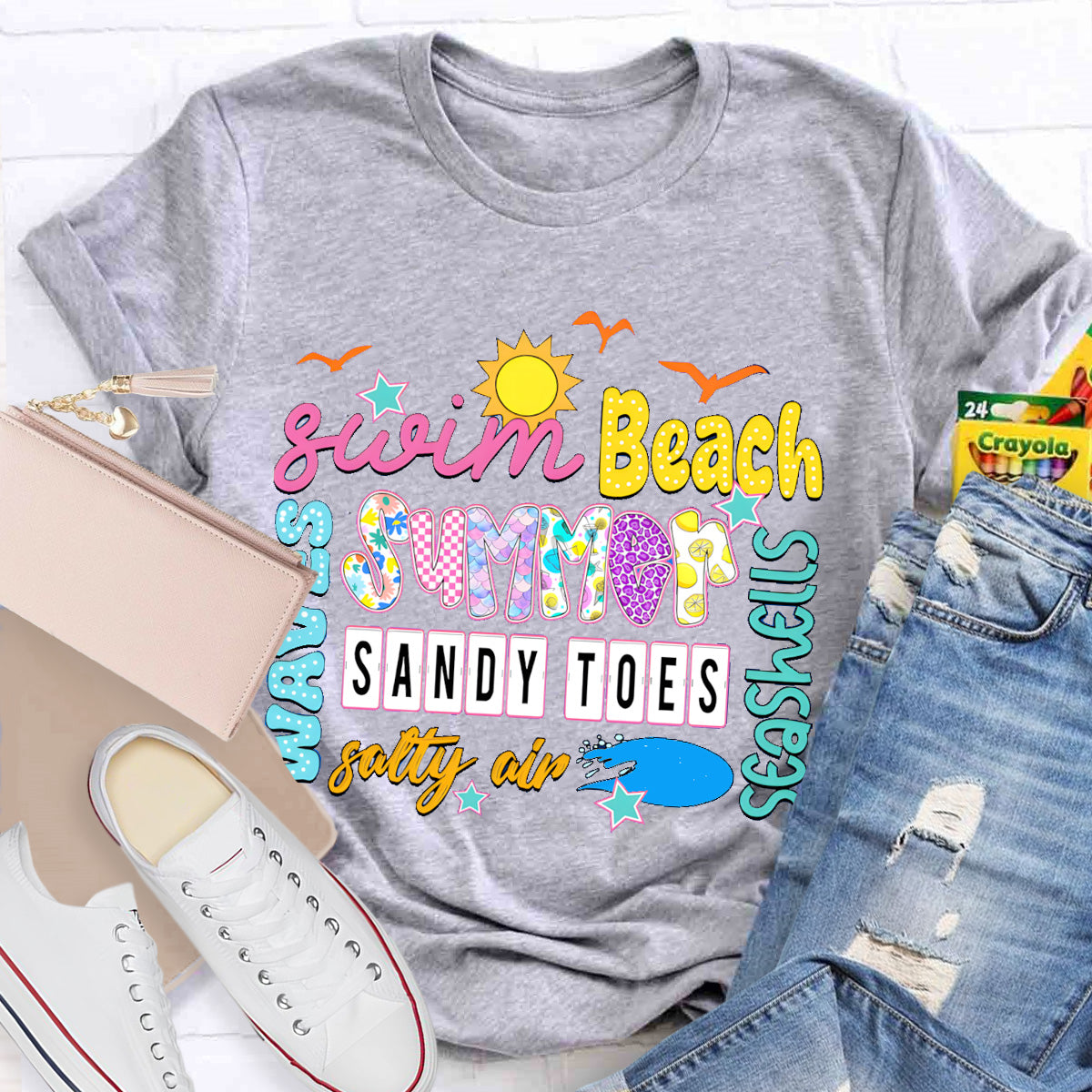 Swim Beach Summer Break T-Shirt
