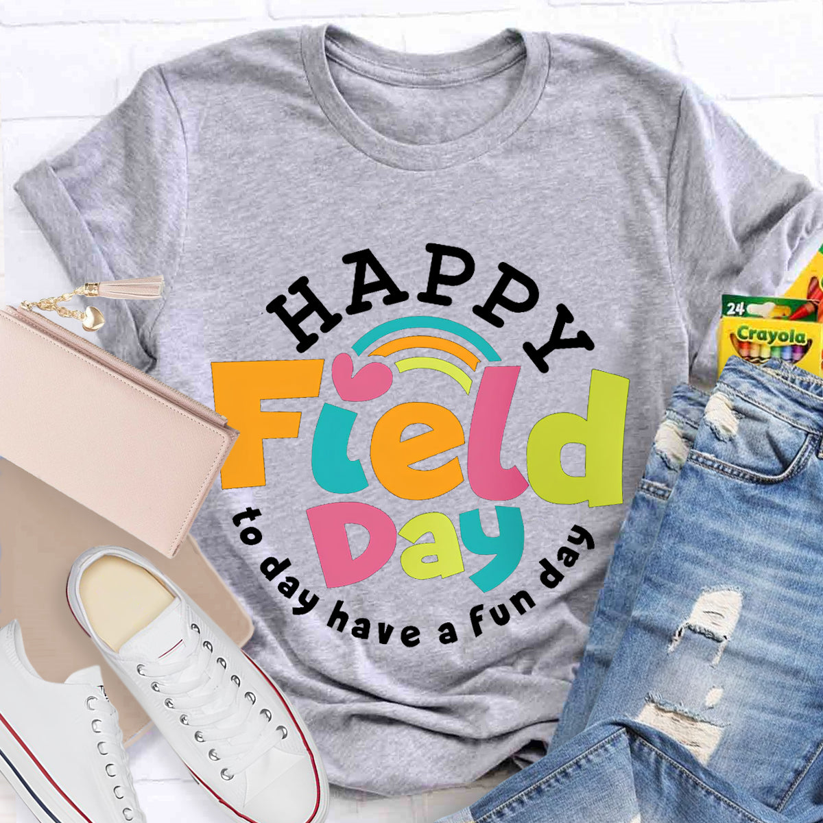 Happy Field Have A Fun Day Teacher T-Shirt