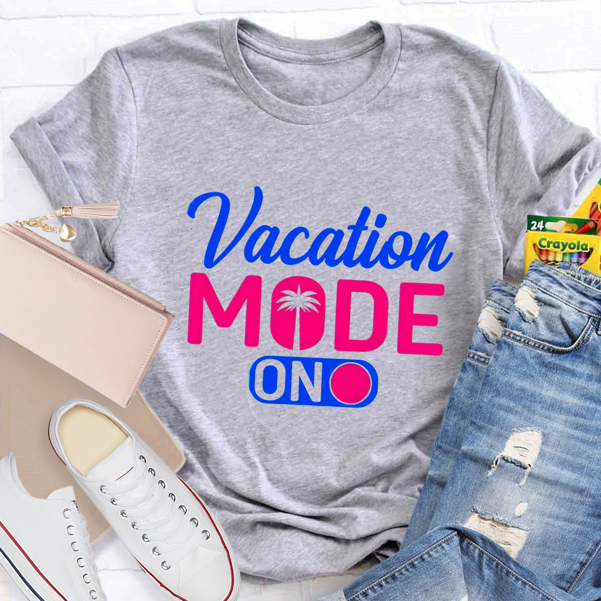Vacation Mode On Teacher T-Shirt