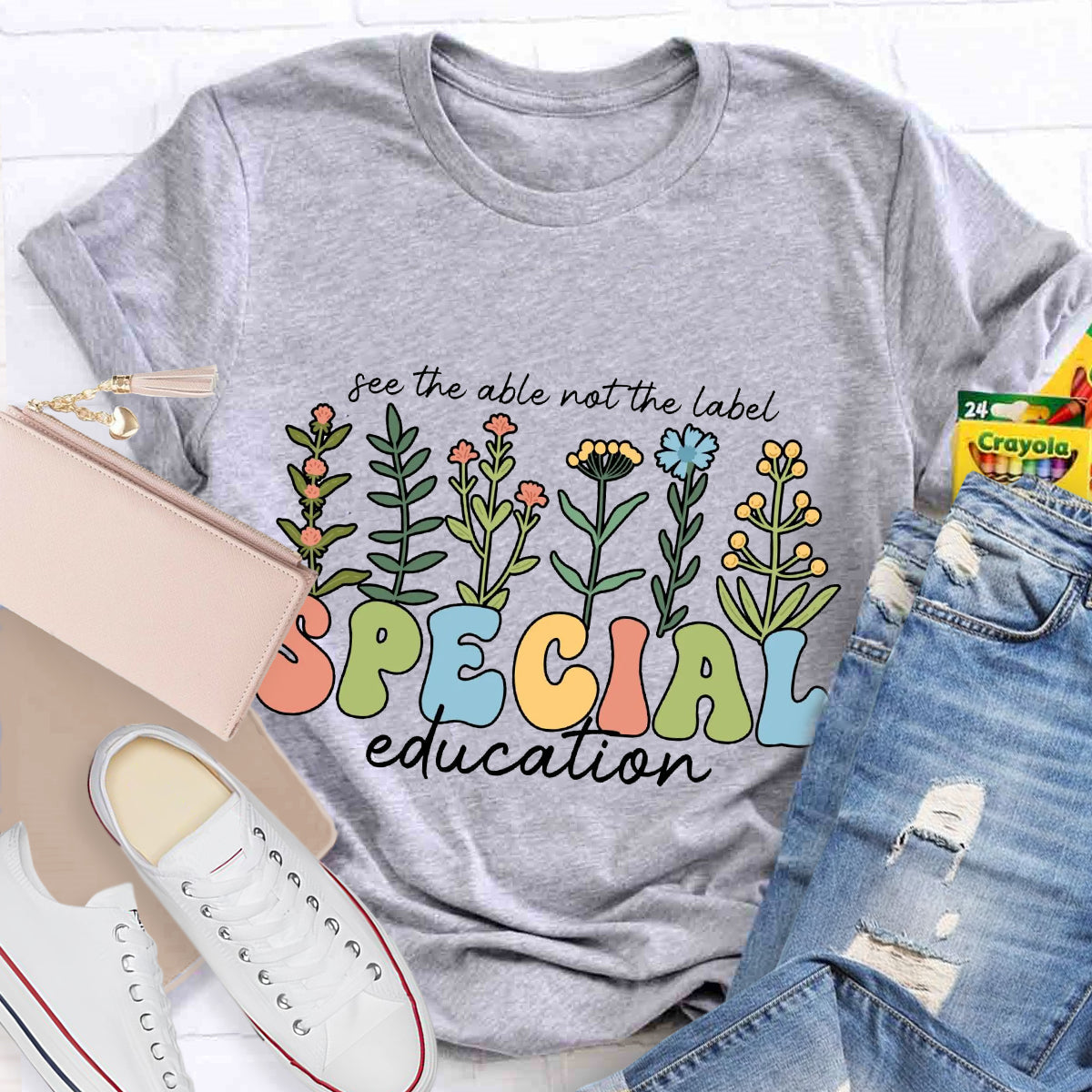 See The Able Not the Label Special Education Teacher T-Shirt