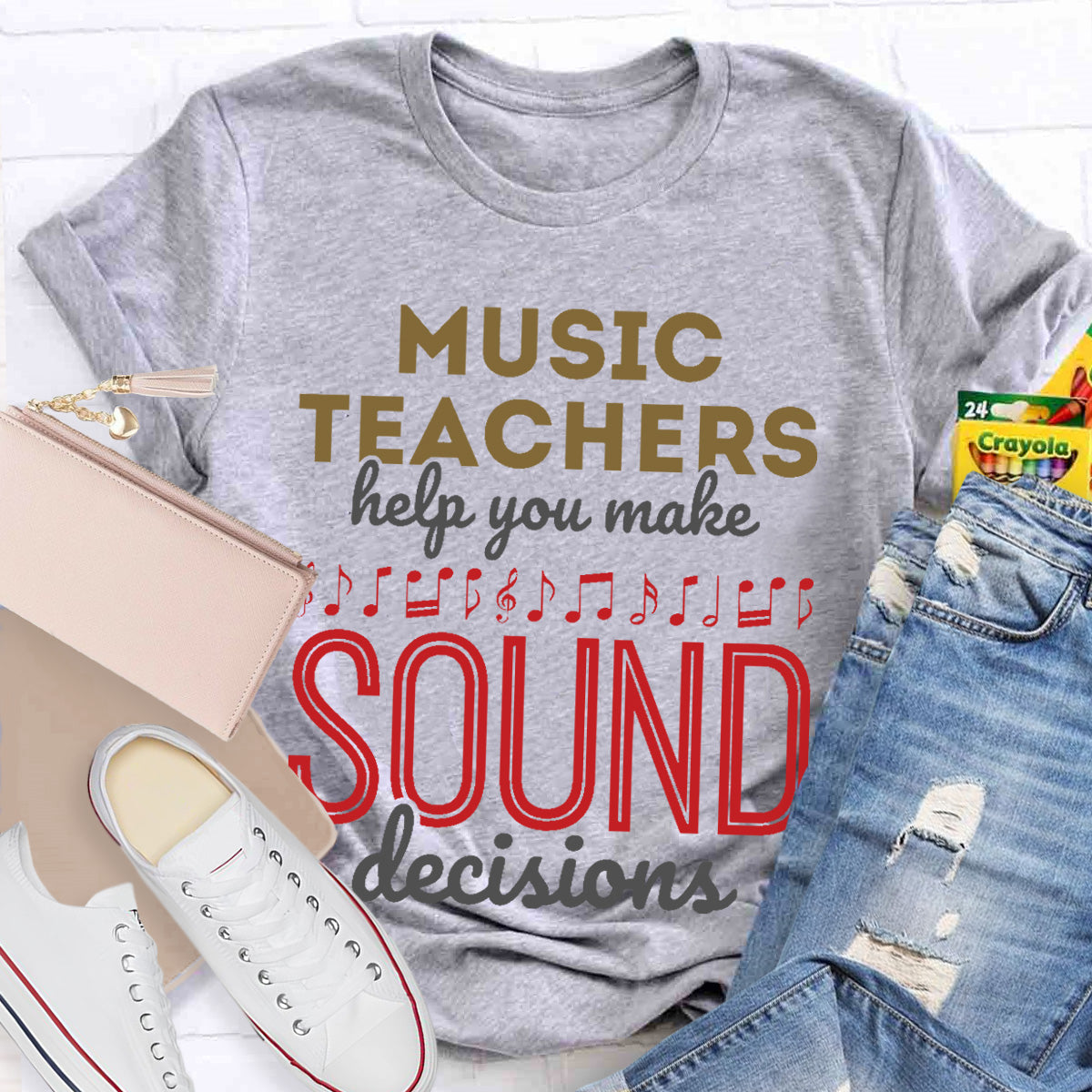 Music Teachers Help You Make Sound Decisions Teacher T-Shirt