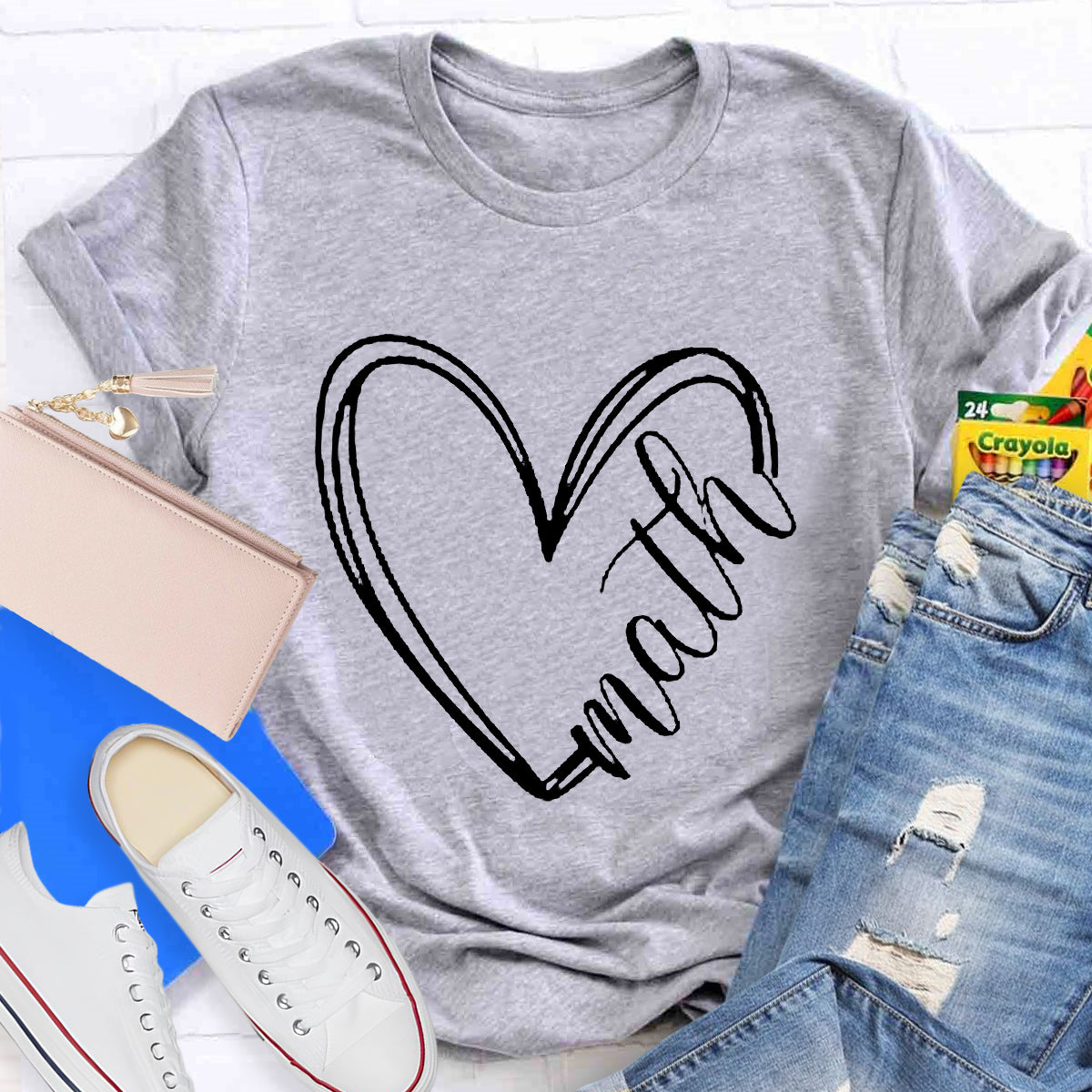 Math Heart Teacher T-Shirt