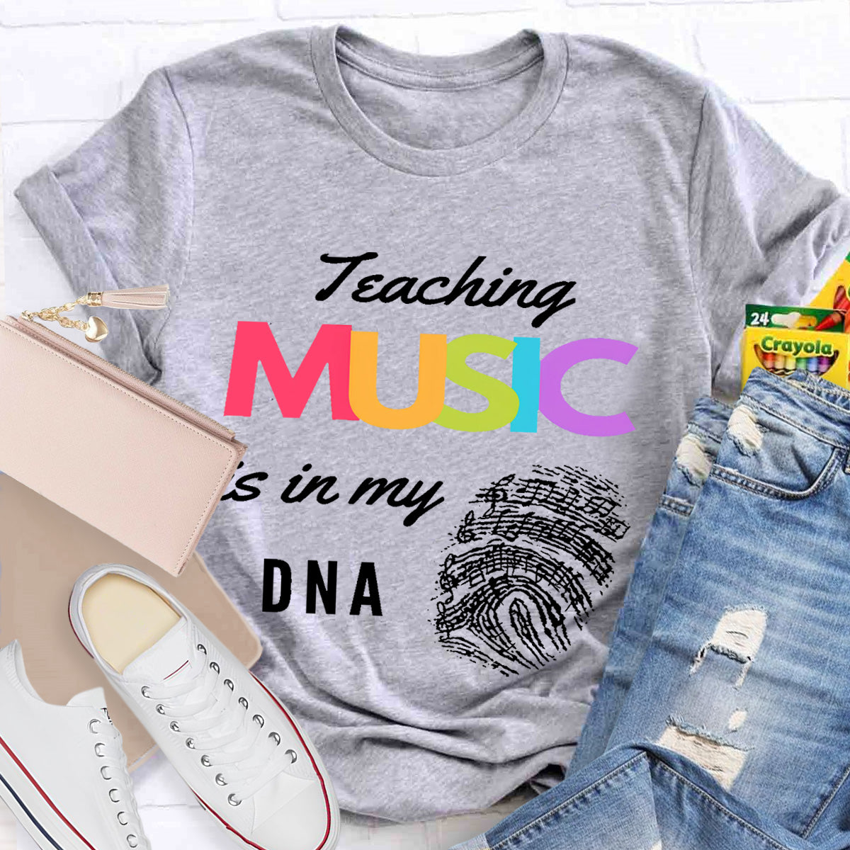 Teaching Music Is In My Dna Teacher T-Shirt