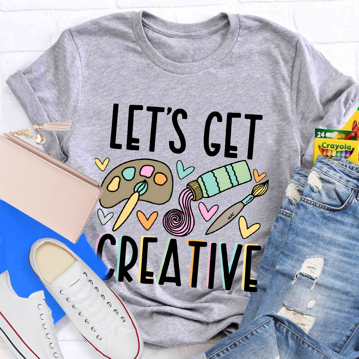 Let's Get Creative Art Teacher T-Shirt