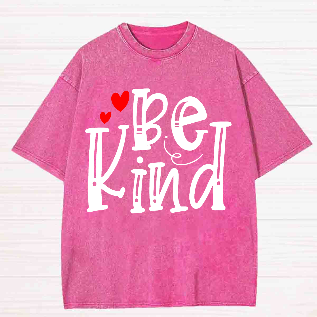Be Kind Love Heart Washed T-shirt