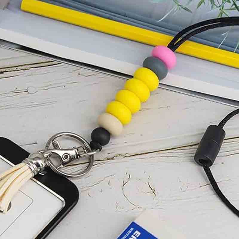 Diy Silicone Keychain Work Permit Hanging Rope