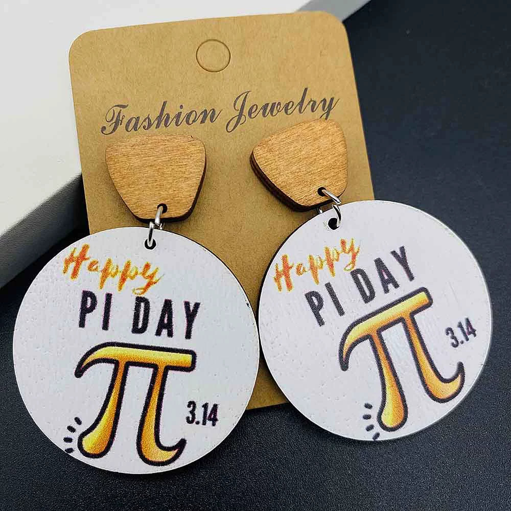 Book Pencil Wooden Earrings