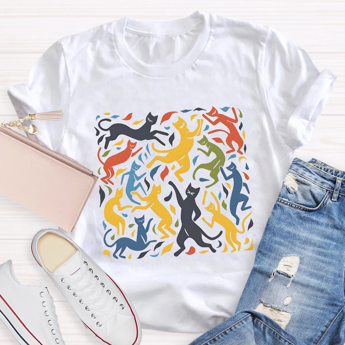 The Dance Inspired Cat Art Teacher T-Shirt