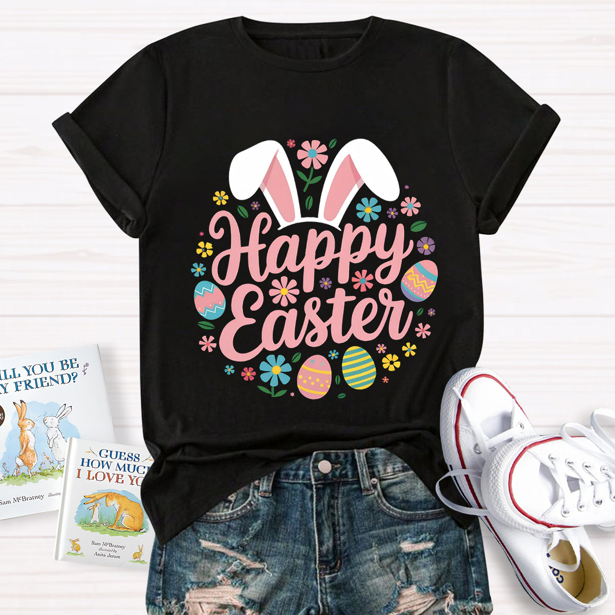 Happy Easter Bunny Teacher T-Shirt