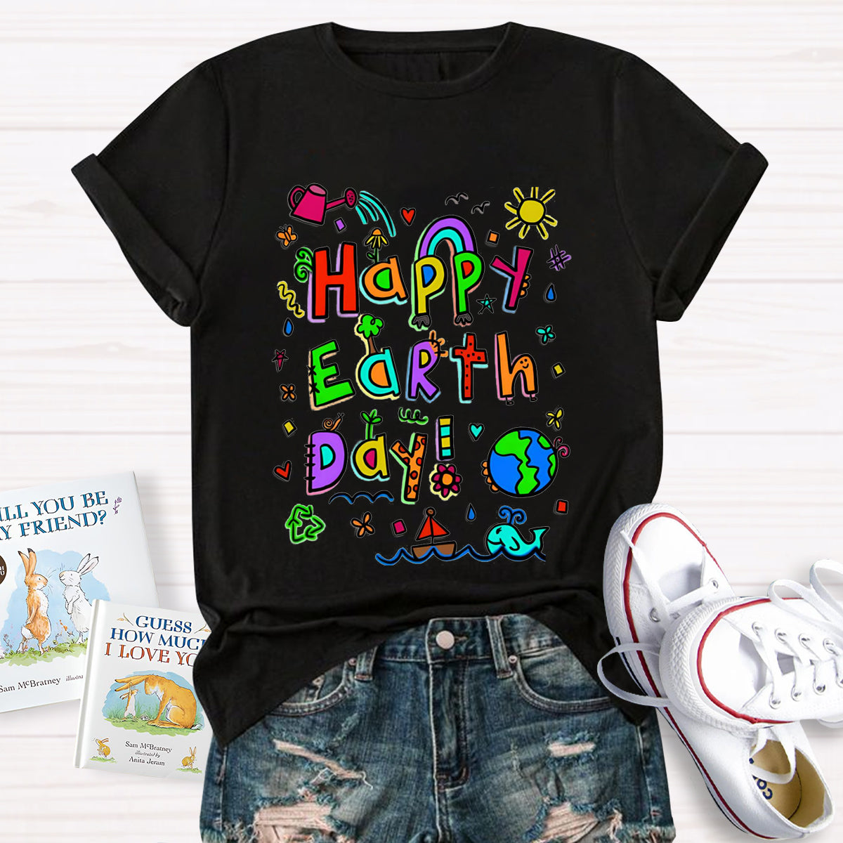 Floral Happy Earth Day T-Shirt